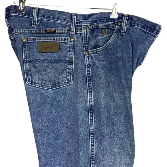 Wrangler Jeans Men 40X32 Blue George Strait Cowboy Cut Original Fit Medium Wash - Picture 4 of 8